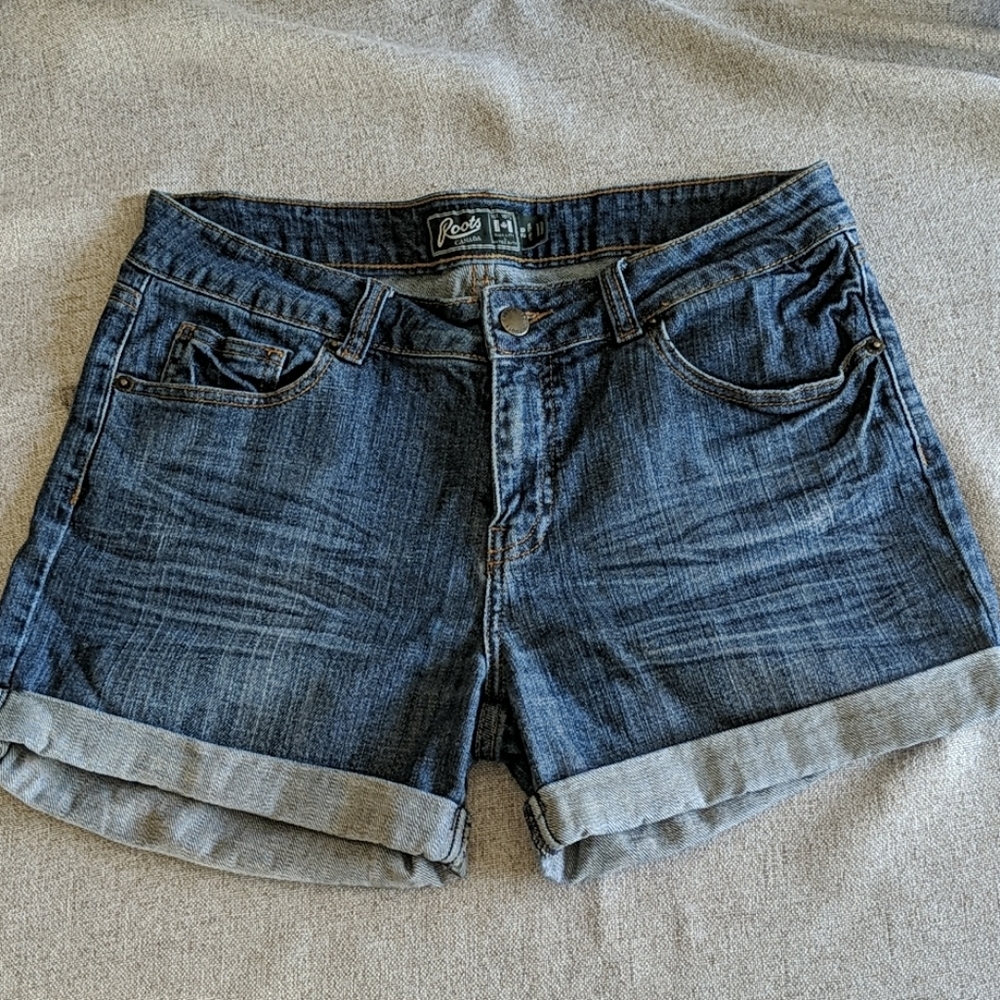 Roots denim shorts
